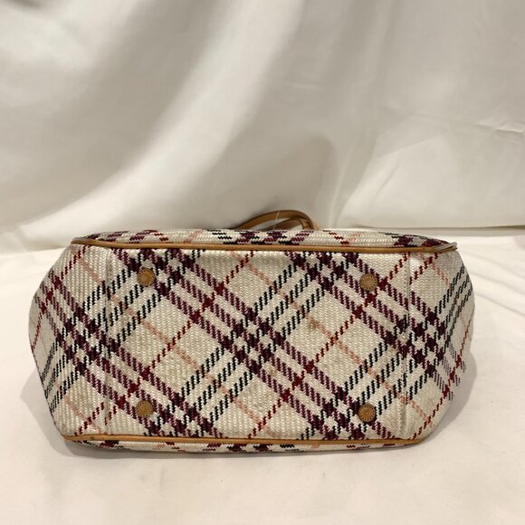 Burberry Cream and Brown Tote Bag with Iconic Design - Picture 6 of 16